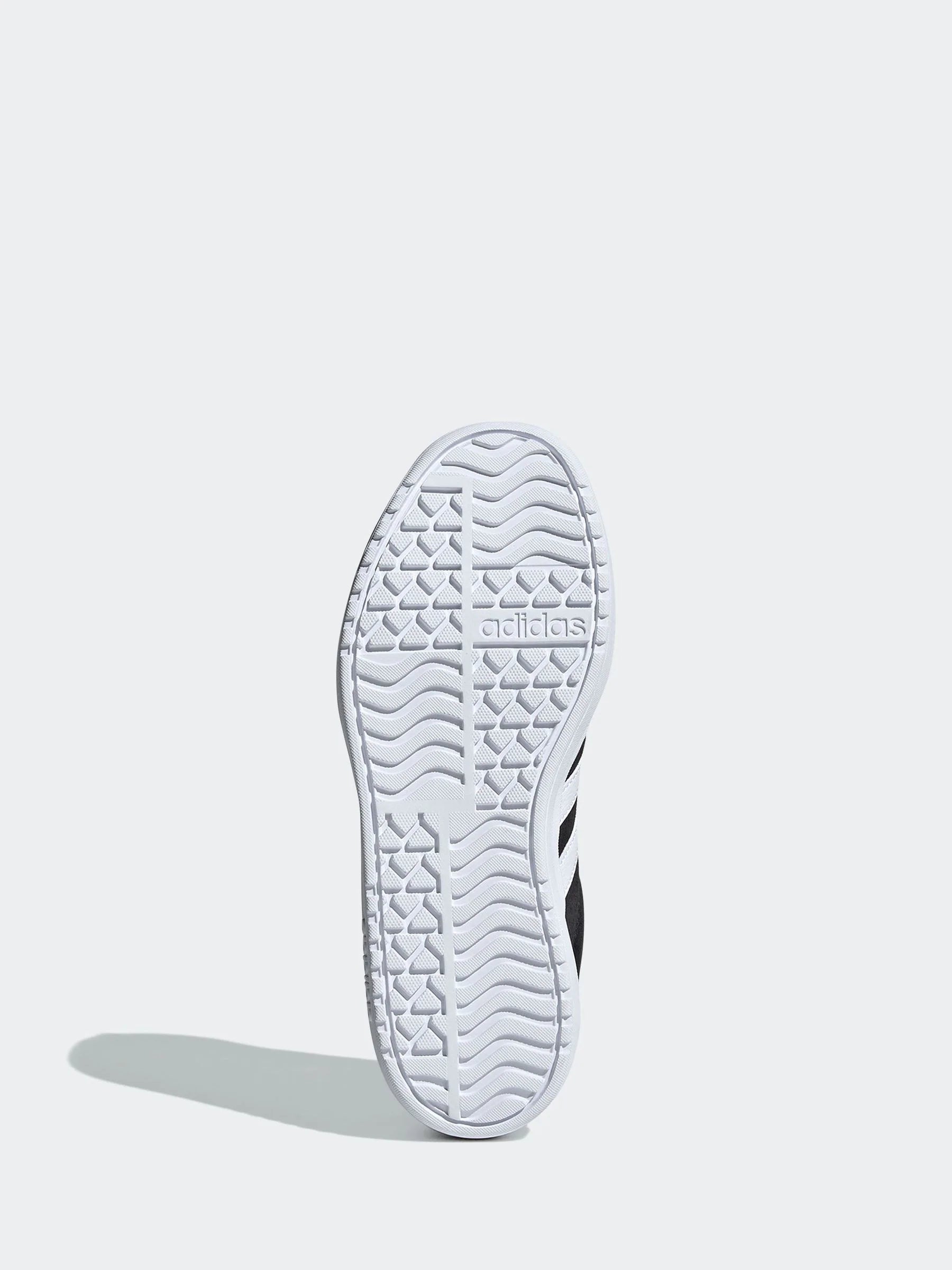 adidas Black/White VL Court Bold Lace Junior Trainers