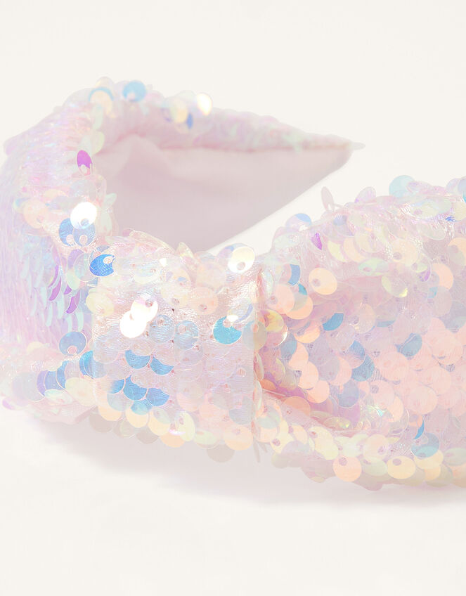 Mermaid Sequin Knotted Headband