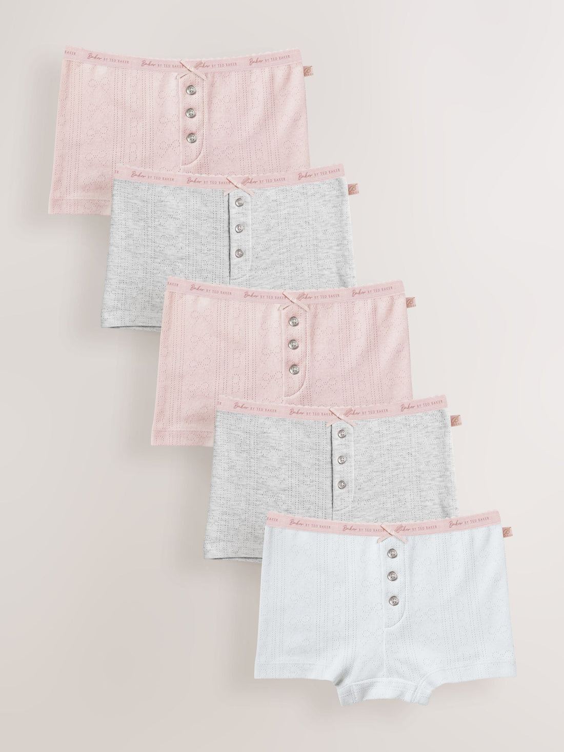 Baker by Ted Baker Multi Pointelle Boxers 5 Pack