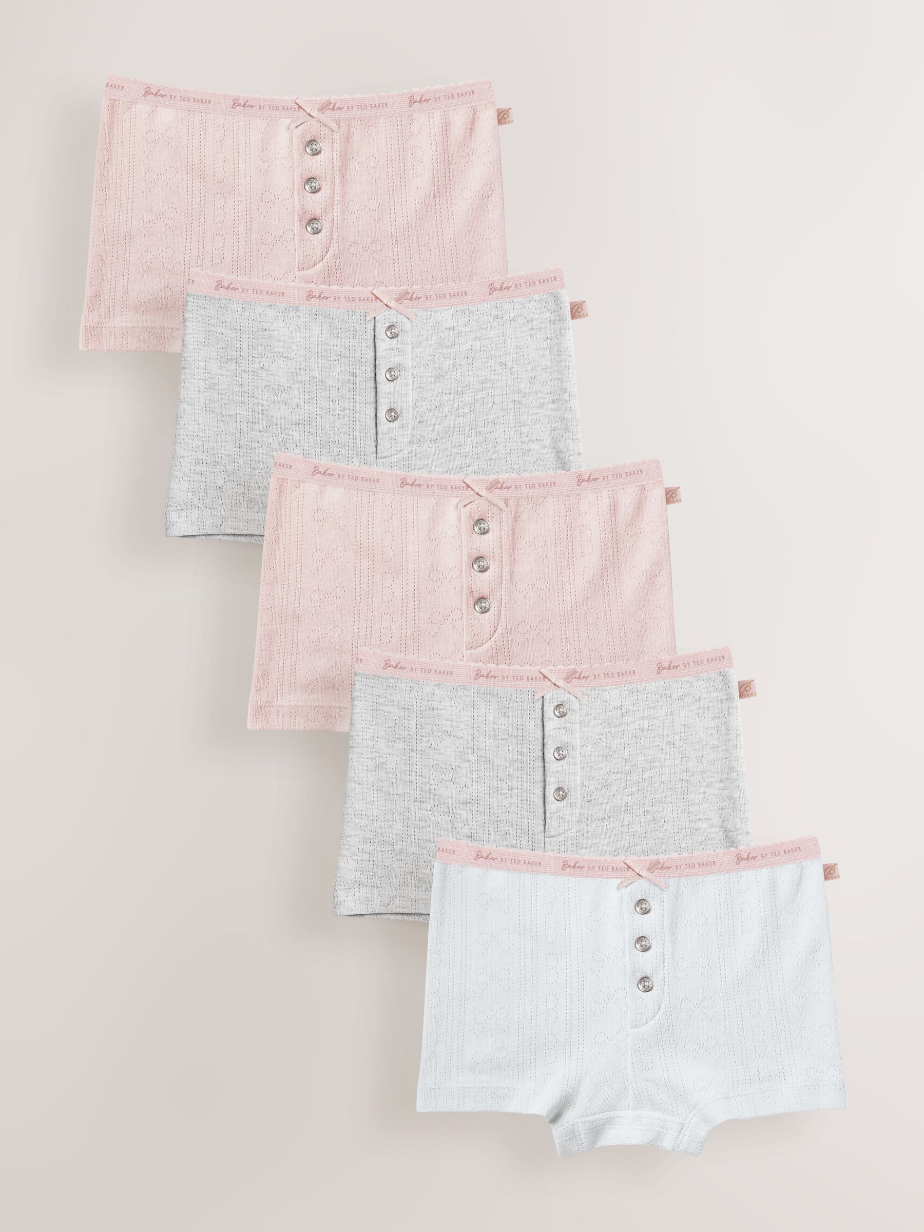 Baker by Ted Baker Multi Pointelle Boxers 5 Pack