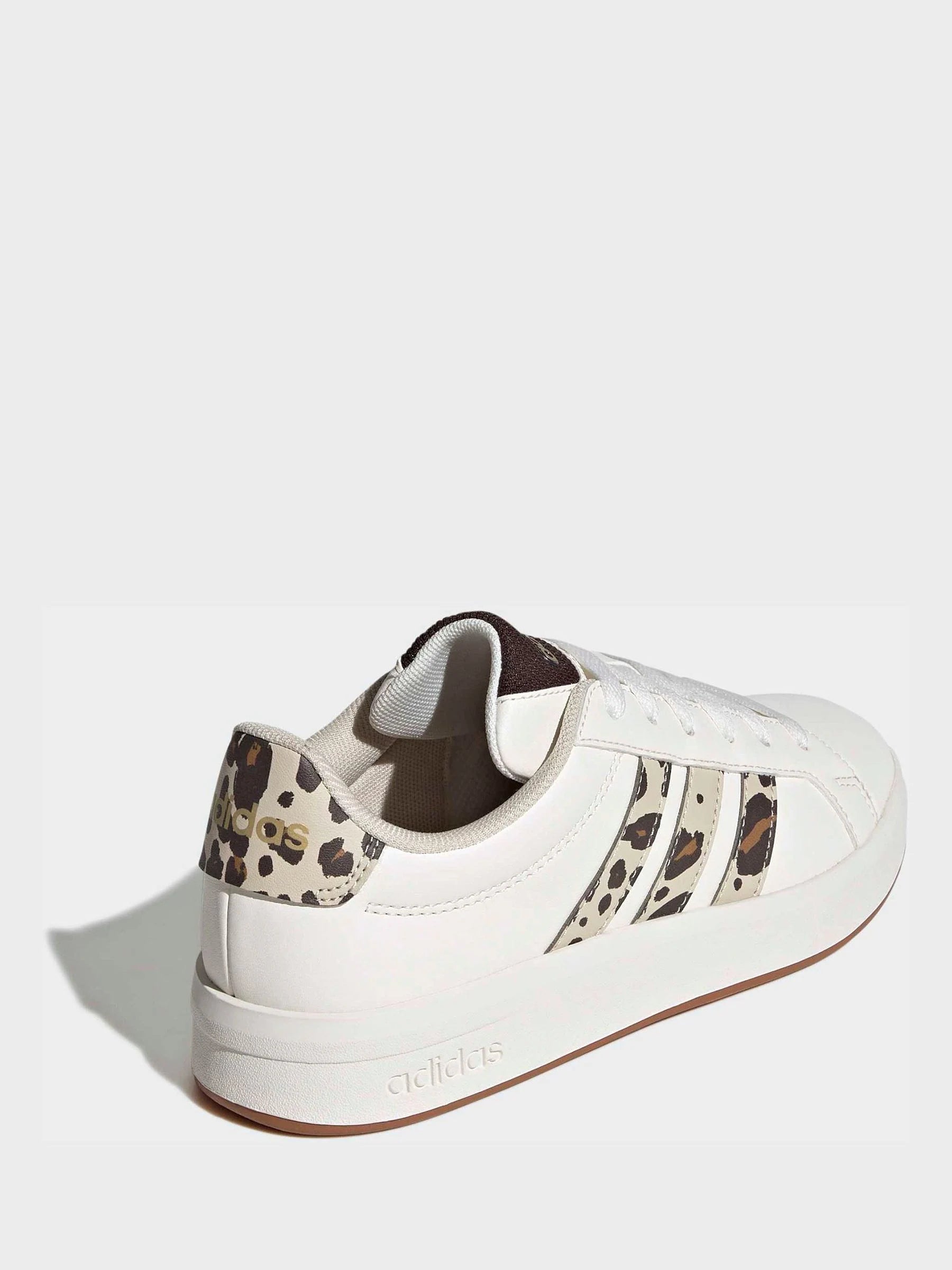 adidas White Grand Court 3.0 Junior Trainers
