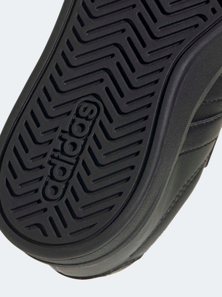 adidas Black Grand Court 3.0 Elastic Lace Kids Trainers