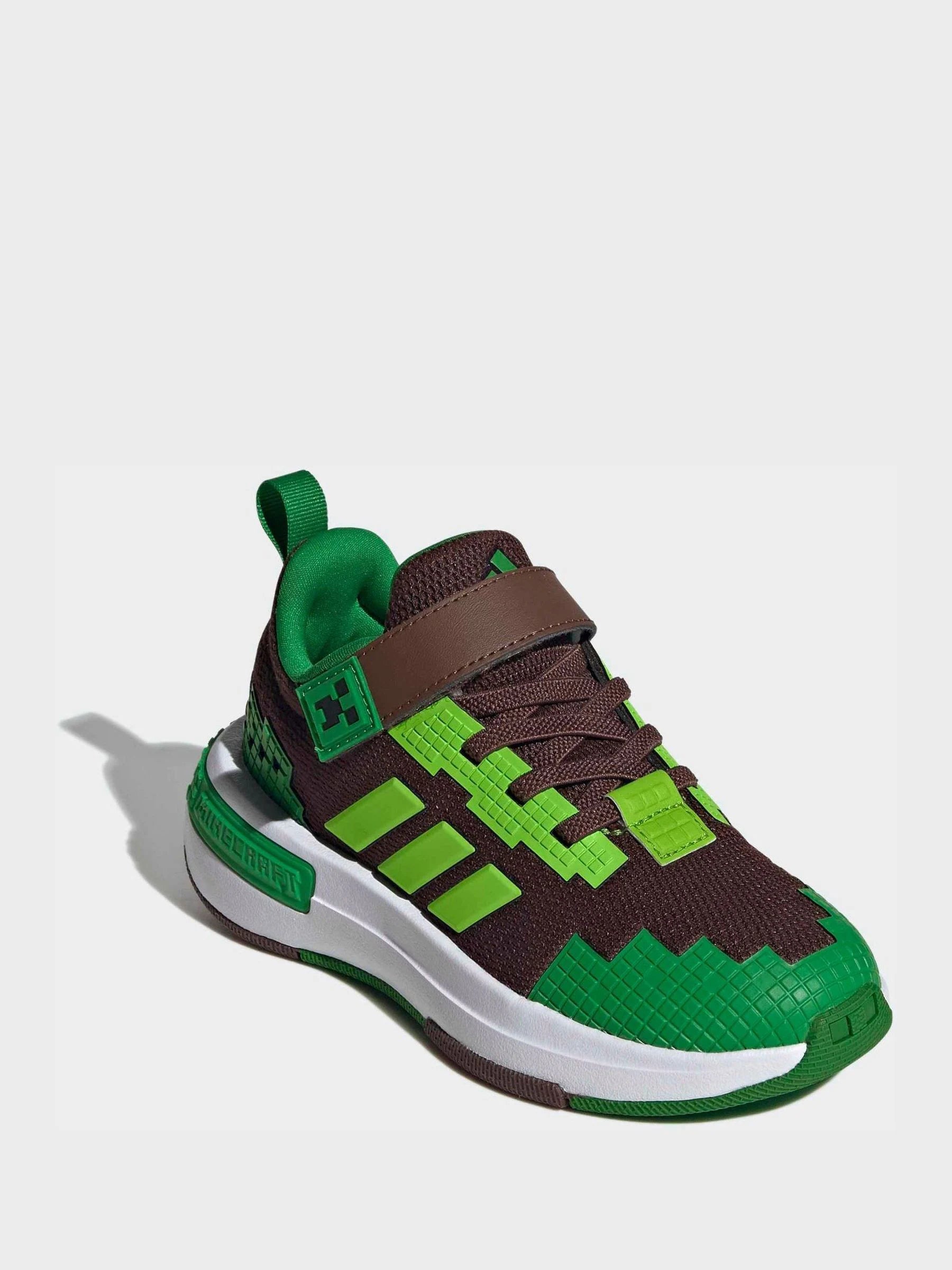 adidas Brown Minecraft Pro Elastic Lace Kids Trainers
