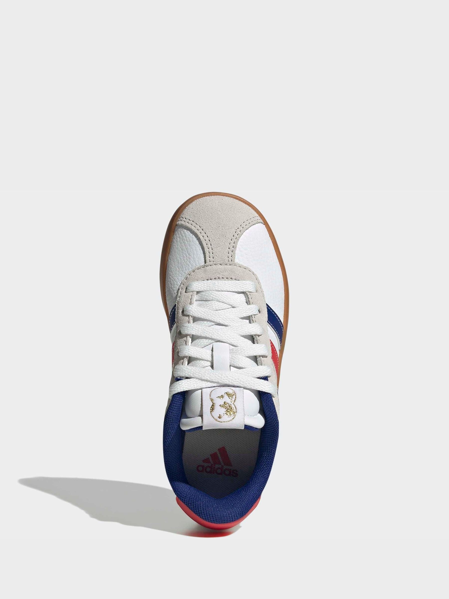 adidas White/Navy VL Court 3.0 Junior Trainers