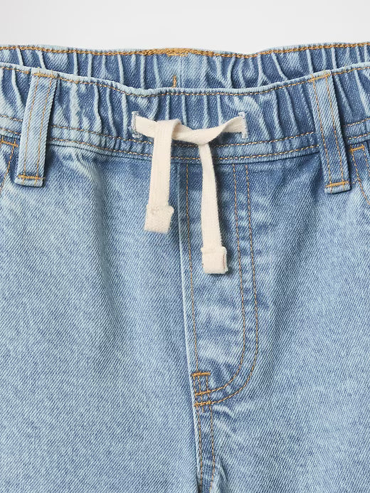Kids Pull-On Loose Denim Shorts