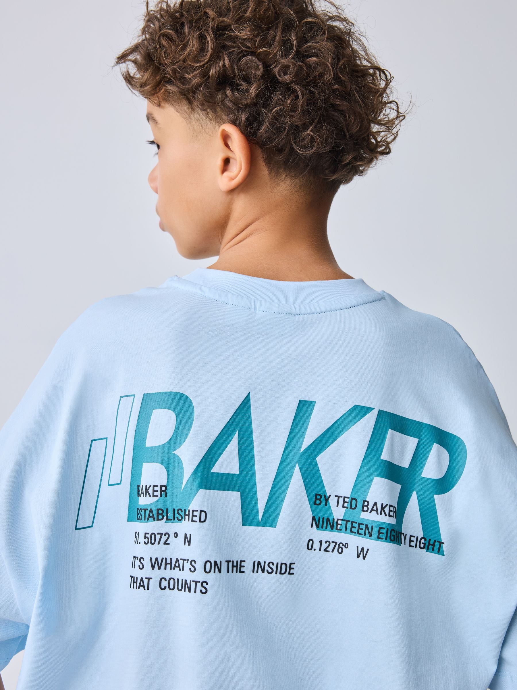 Baker by Ted Baker Oversized Graphic T-Shirt and Shorts Set