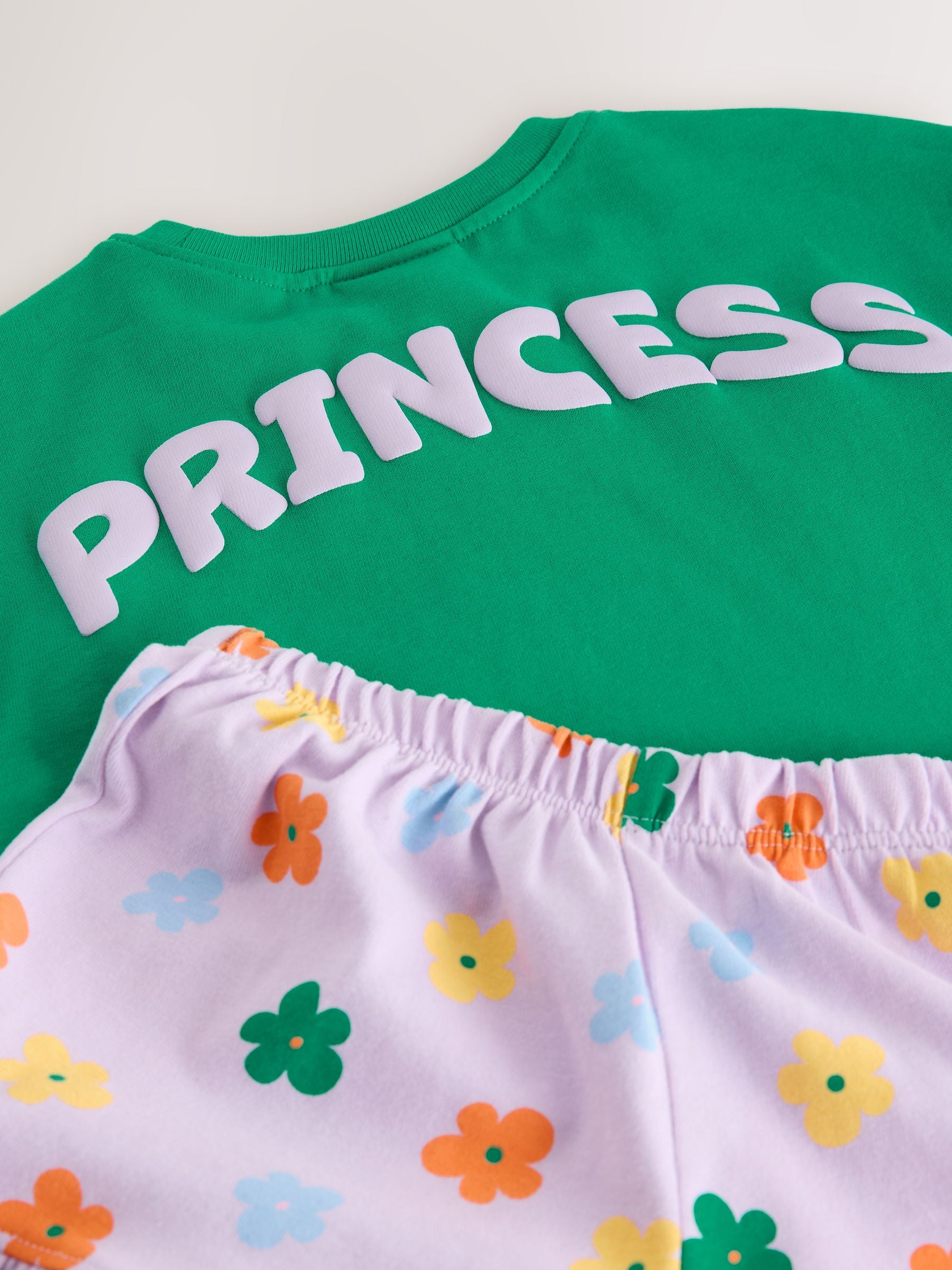 Green Disney Princess Shorts Set (3mths-7yrs)