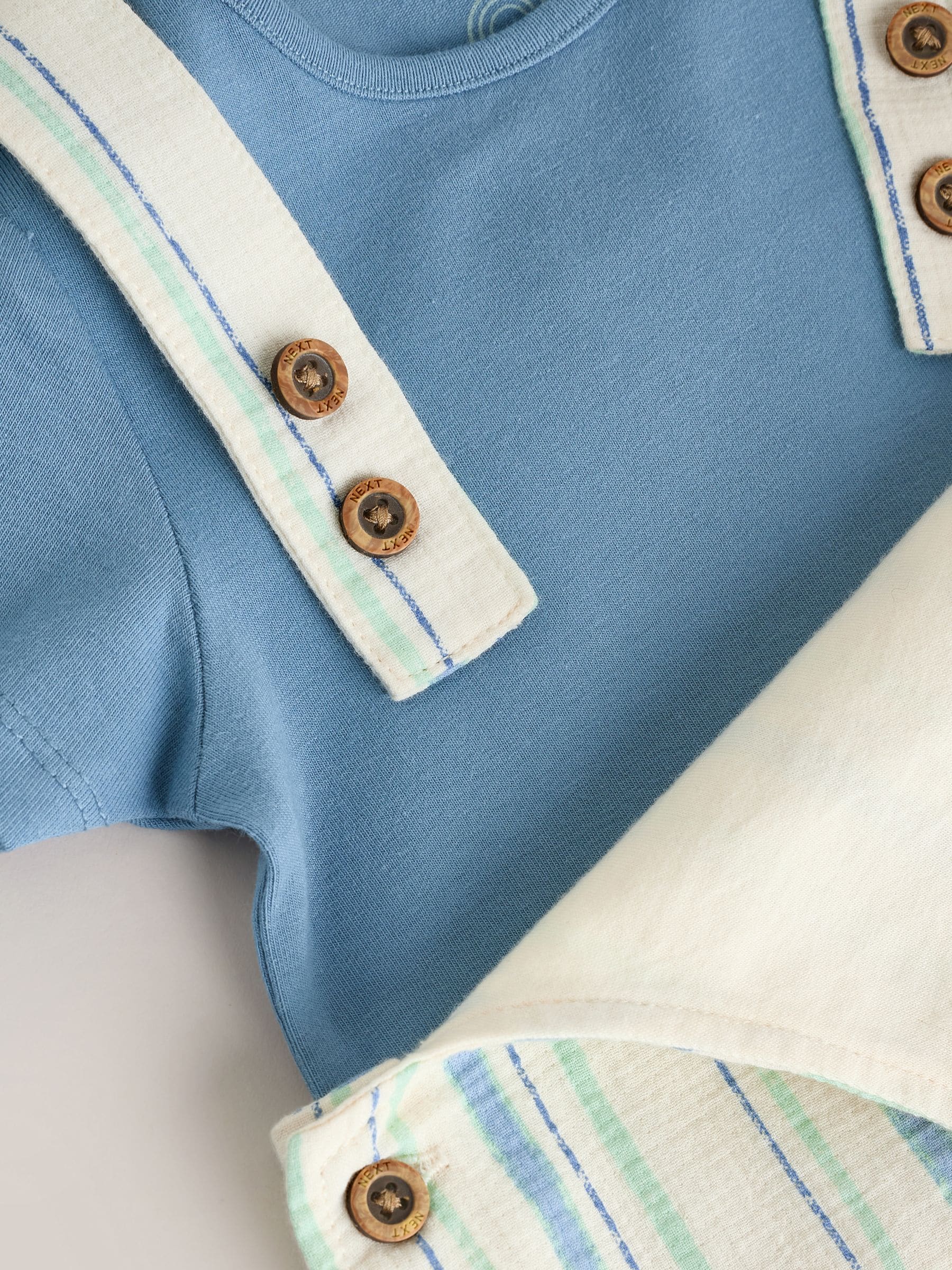 Blue Stripe Woven Dungaree and Bodysuit Set (0mths-2yrs)