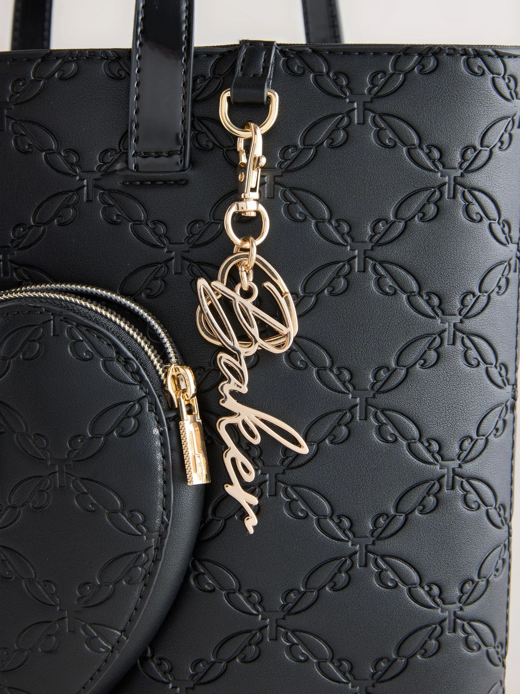 Baker by Ted Baker Back to School Black Embossed Heart Tote Bag