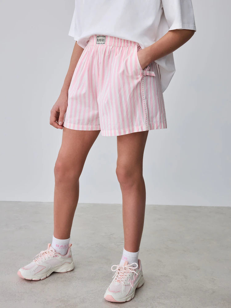 Baker by Ted Baker 2 Piece Oversized Lobster Graphic Tee & Stripe Short Set