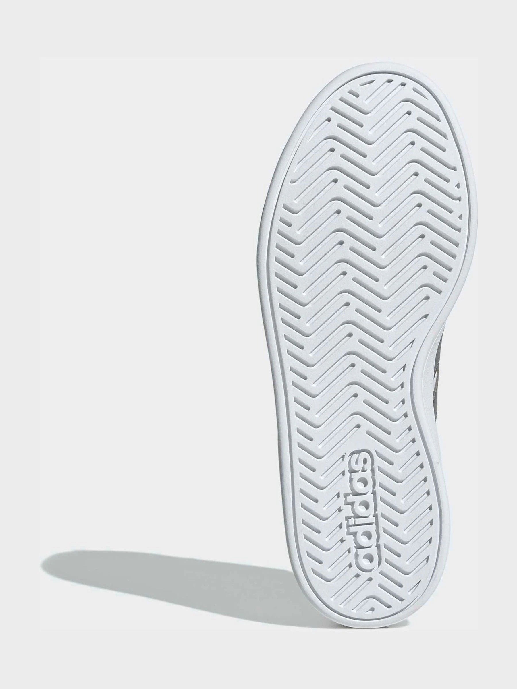 adidas White/Silver Grand Court 3.0 Junior Trainers