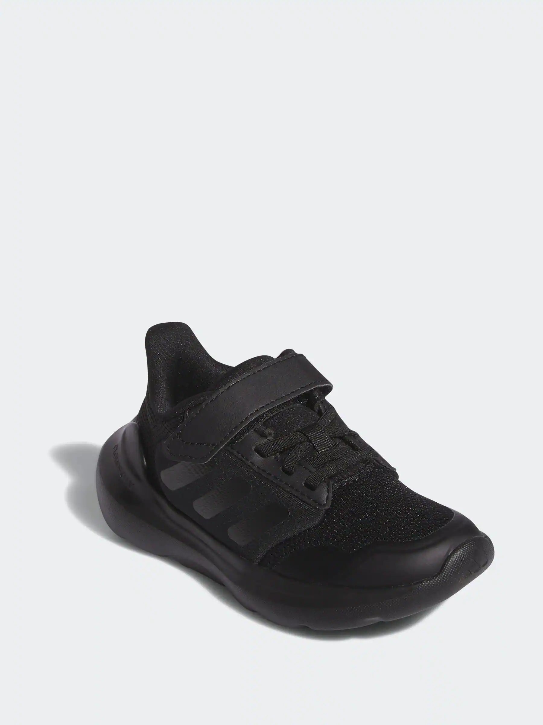adidas Black Tensaur Run 2.0 Hook and Loop Kids Trainers