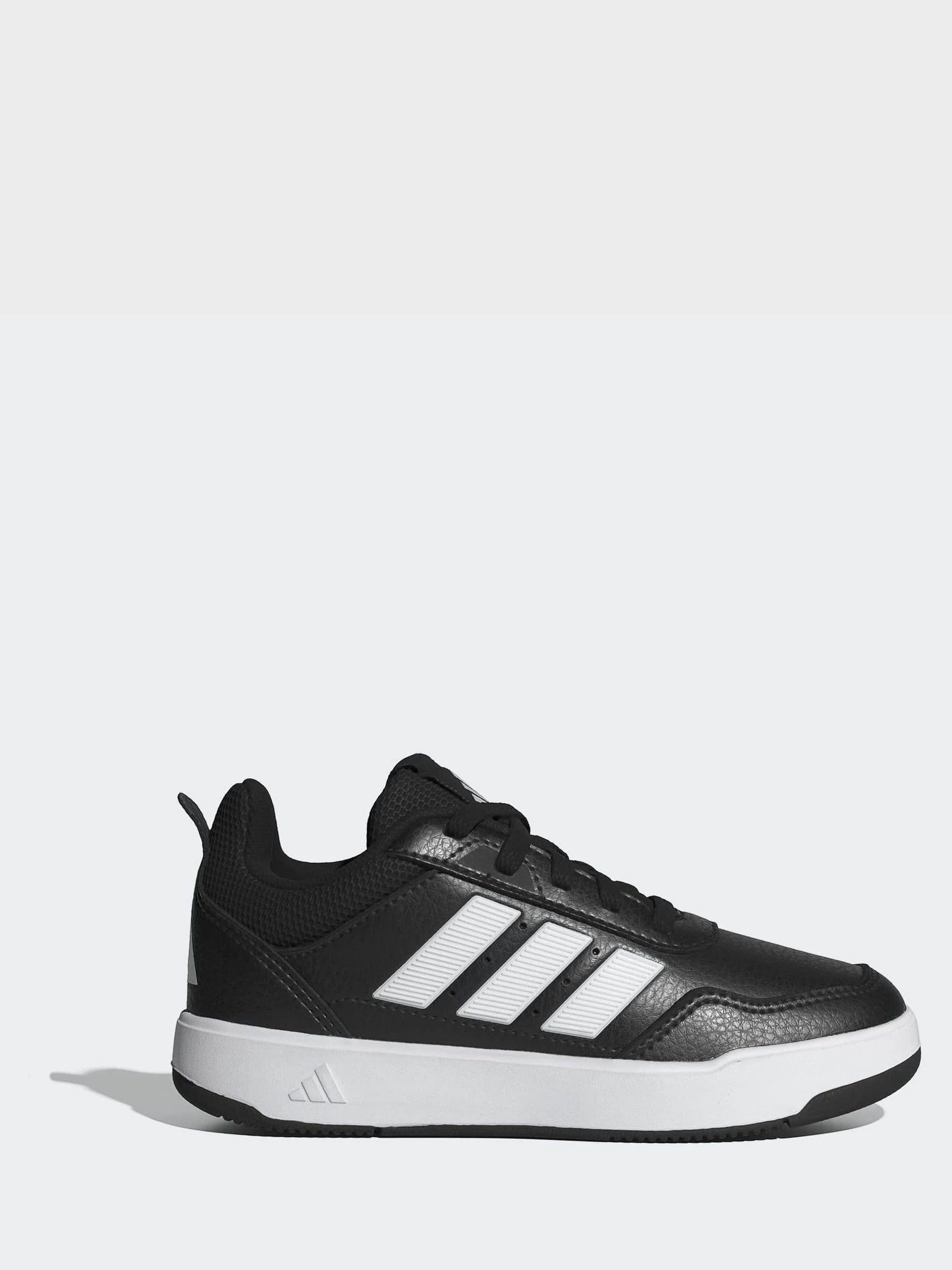 adidas Black Ground/White Hook and Loop Tensaur Sport 3.0 Junior Trainers
