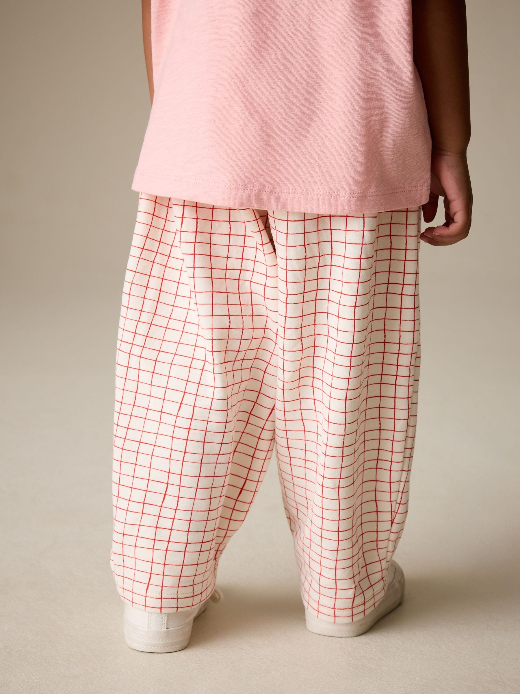Pink Strawberry Embellished Barrel Trousers (3mths-7yrs)