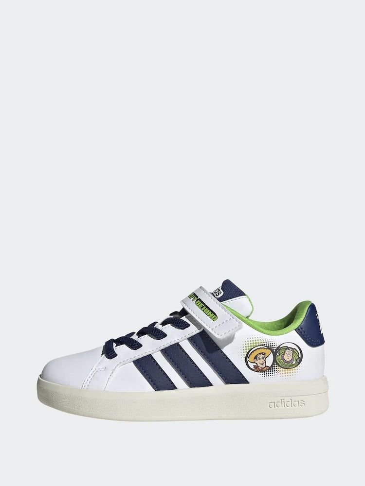 adidas White Grand Court Toy Story Elastic Laces Trainers
