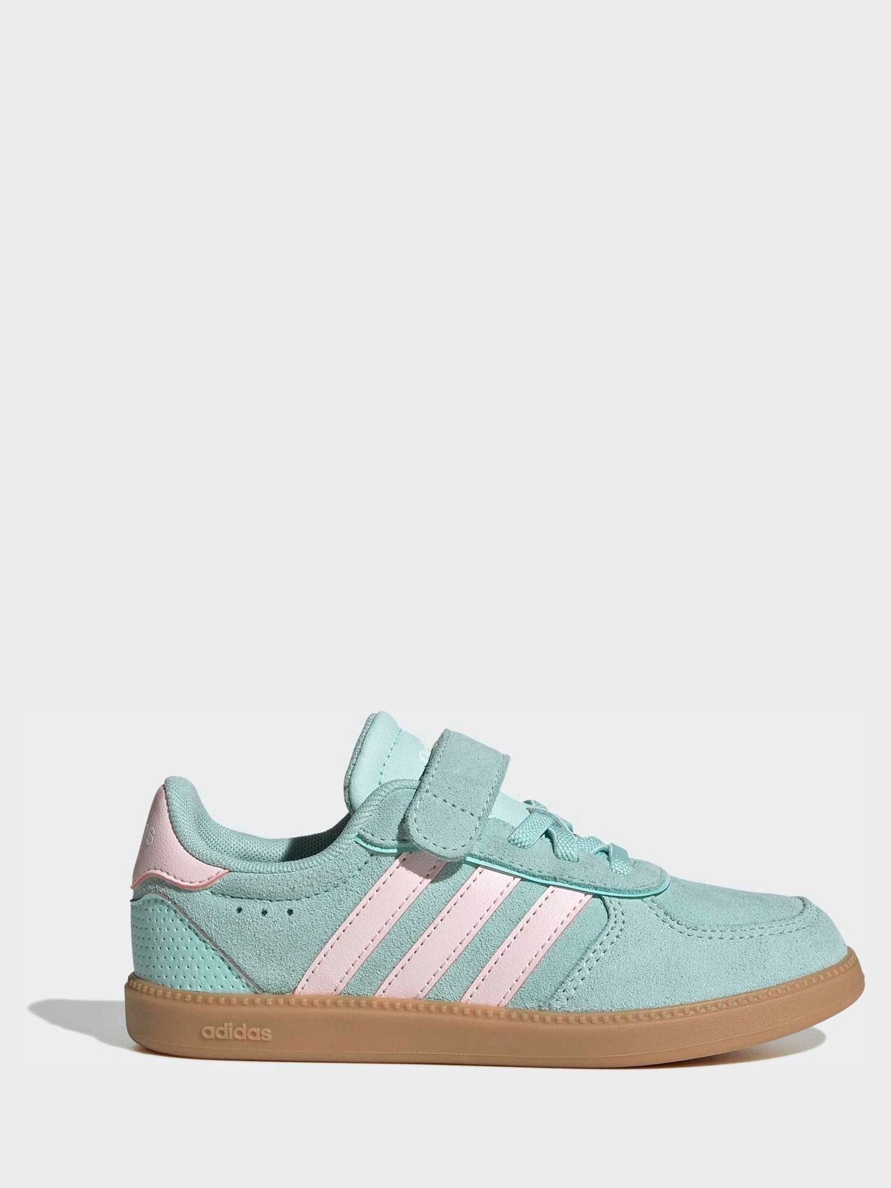 adidas Aqua Blue Breaknet Sleek Kids Trainers