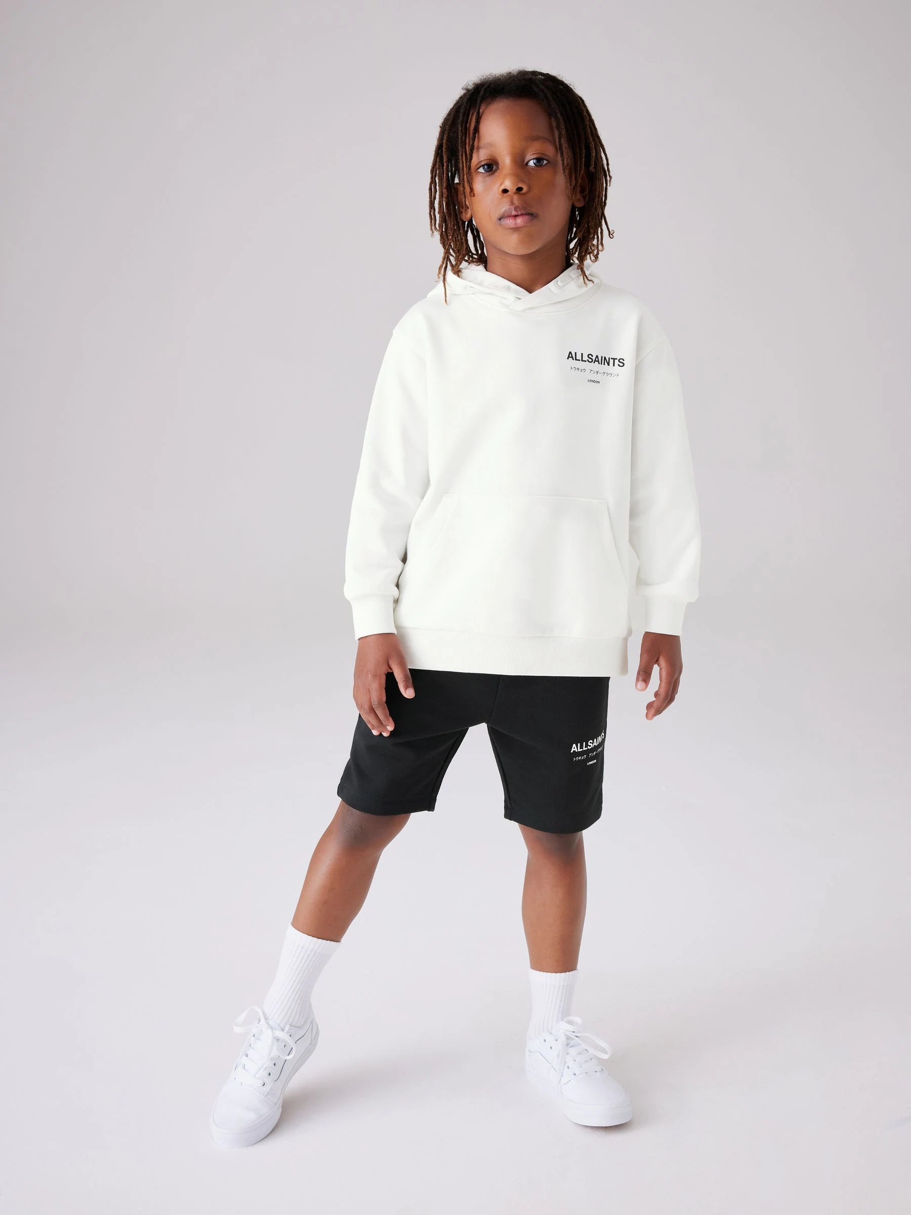 smALLSAINTS Black Underground Sweat Shorts