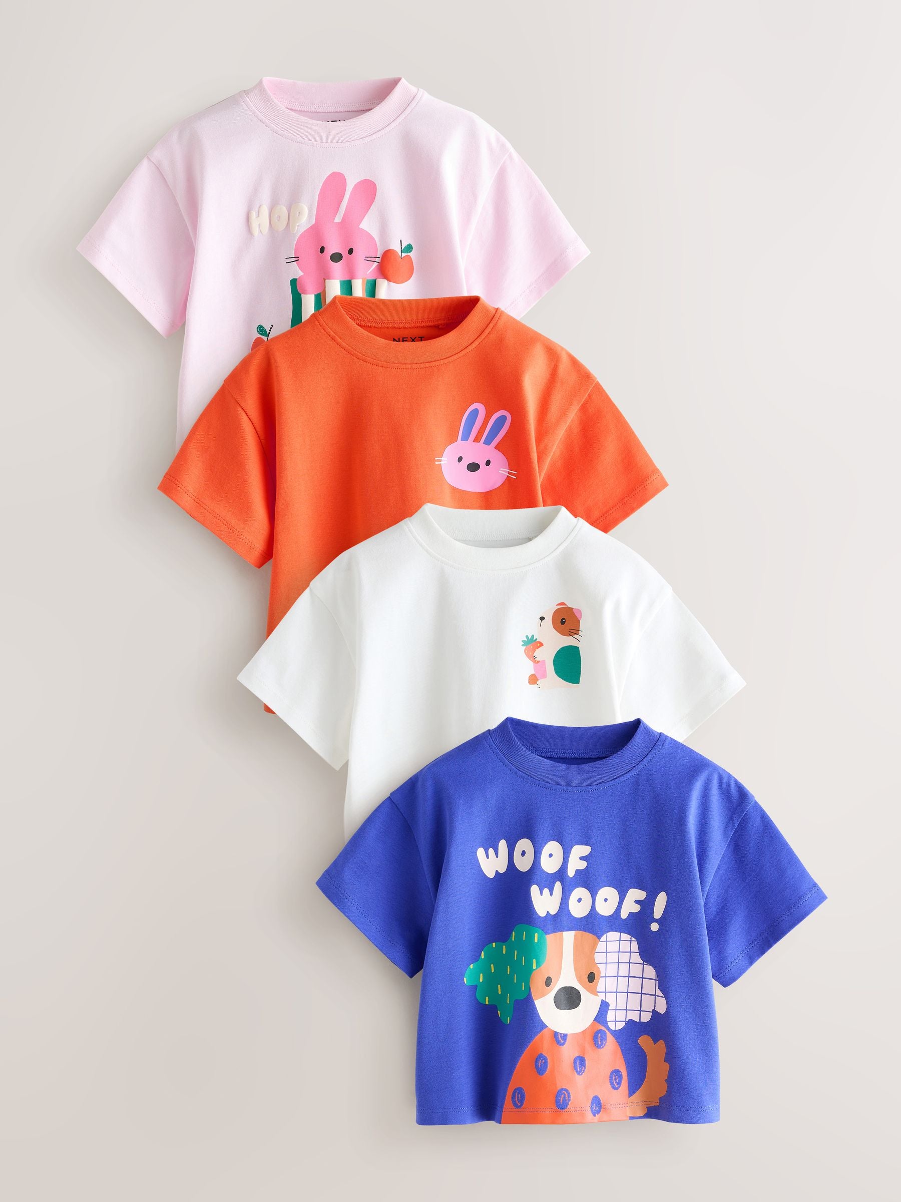 Blue/Green T-Shirts 4 Pack (3mths-7yrs)