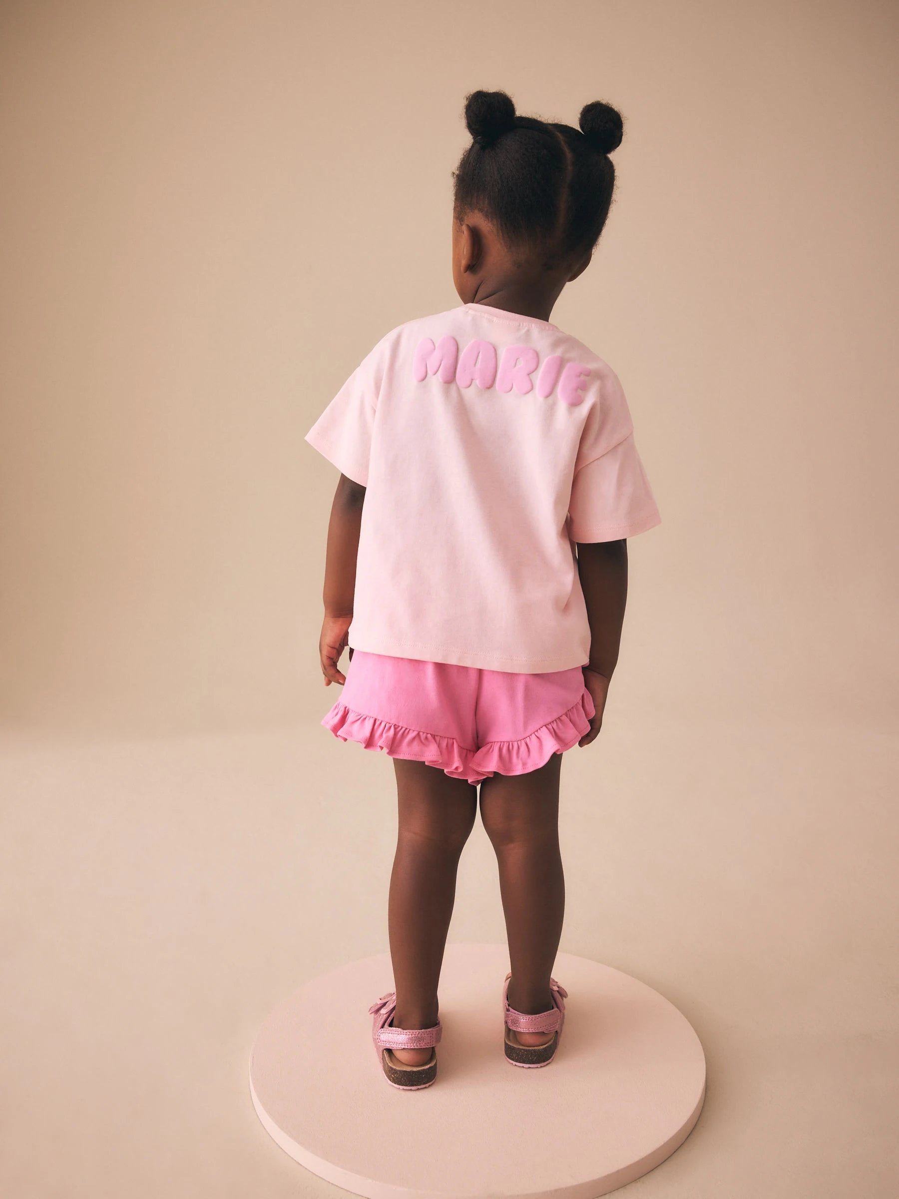 Pink Disney Marie Shorts Set (3mths-7yrs)