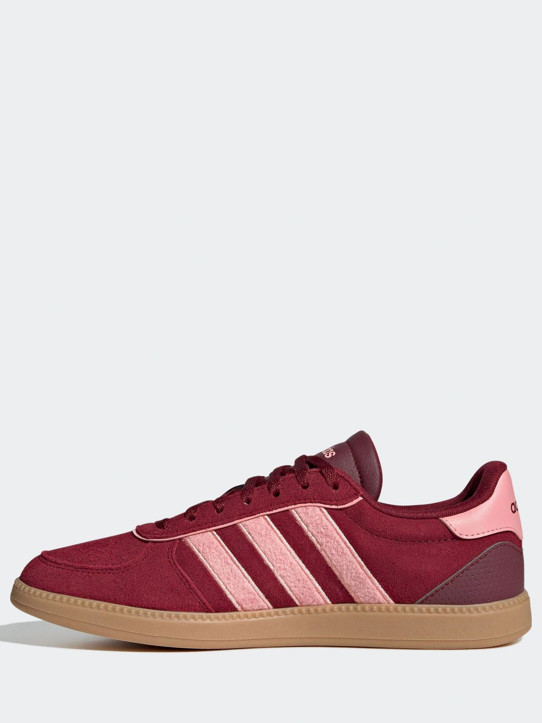 adidas Burgundy Red/Pink Breaknet Sleek Trainers