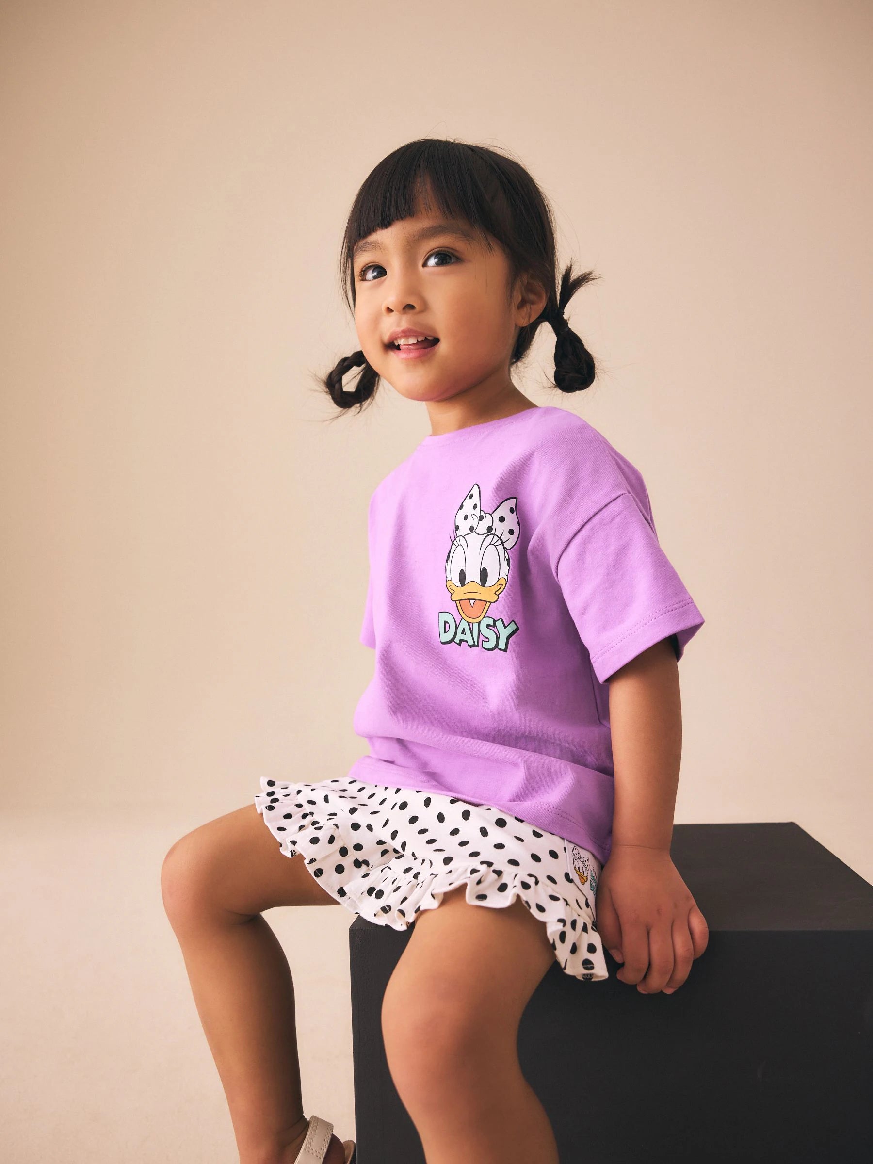 Purple Disney Daisy Duck Shorts Set (3mths-7yrs)
