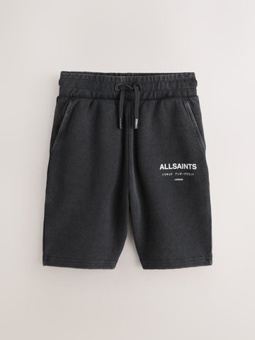 smALLSAINTS Washed Black/Waffle Underground Sweat Shorts