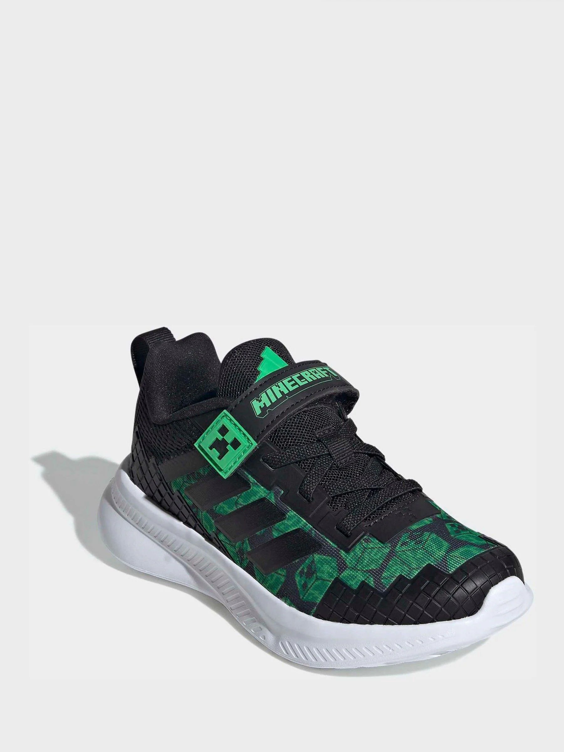 adidas Black Minecraft Forarun 4.0 Kids Trainers