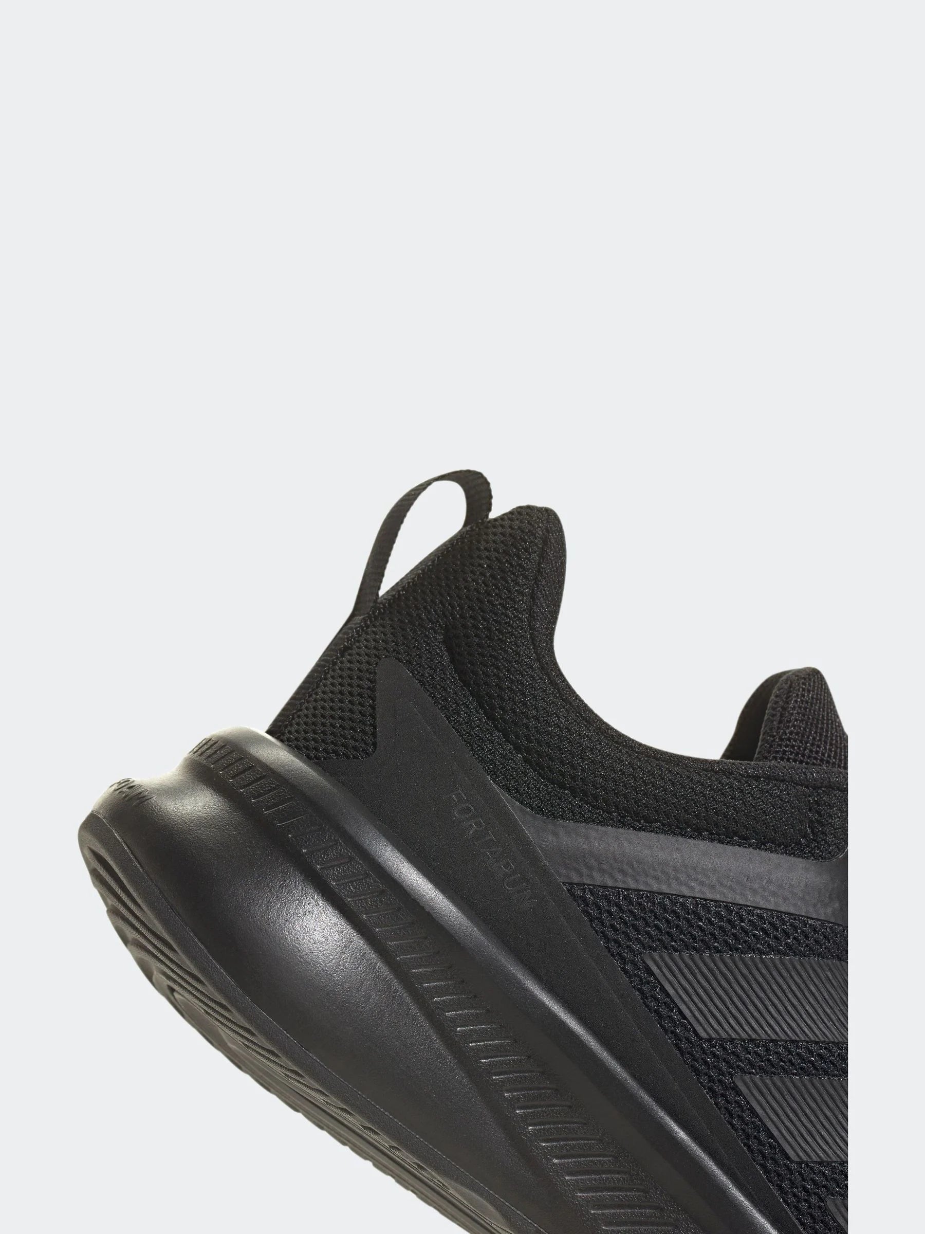 adidas Black Fortarun 4.0 Lace Junior Trainers