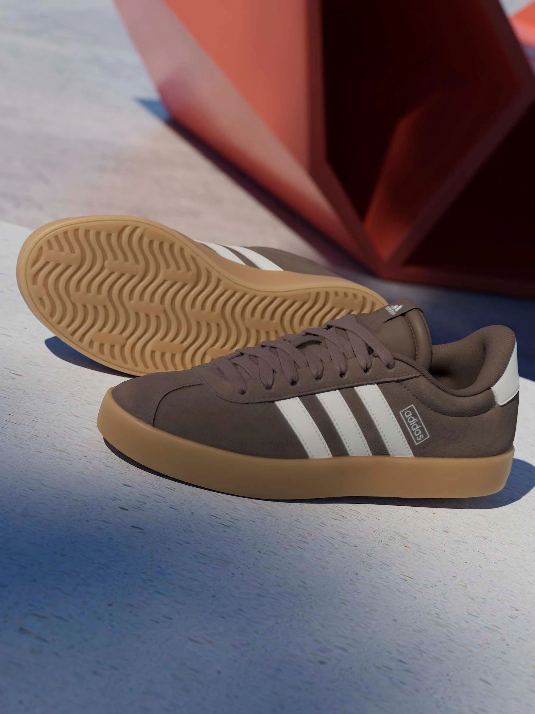 adidas Chocolate Brown VL Court 3.0 Trainers