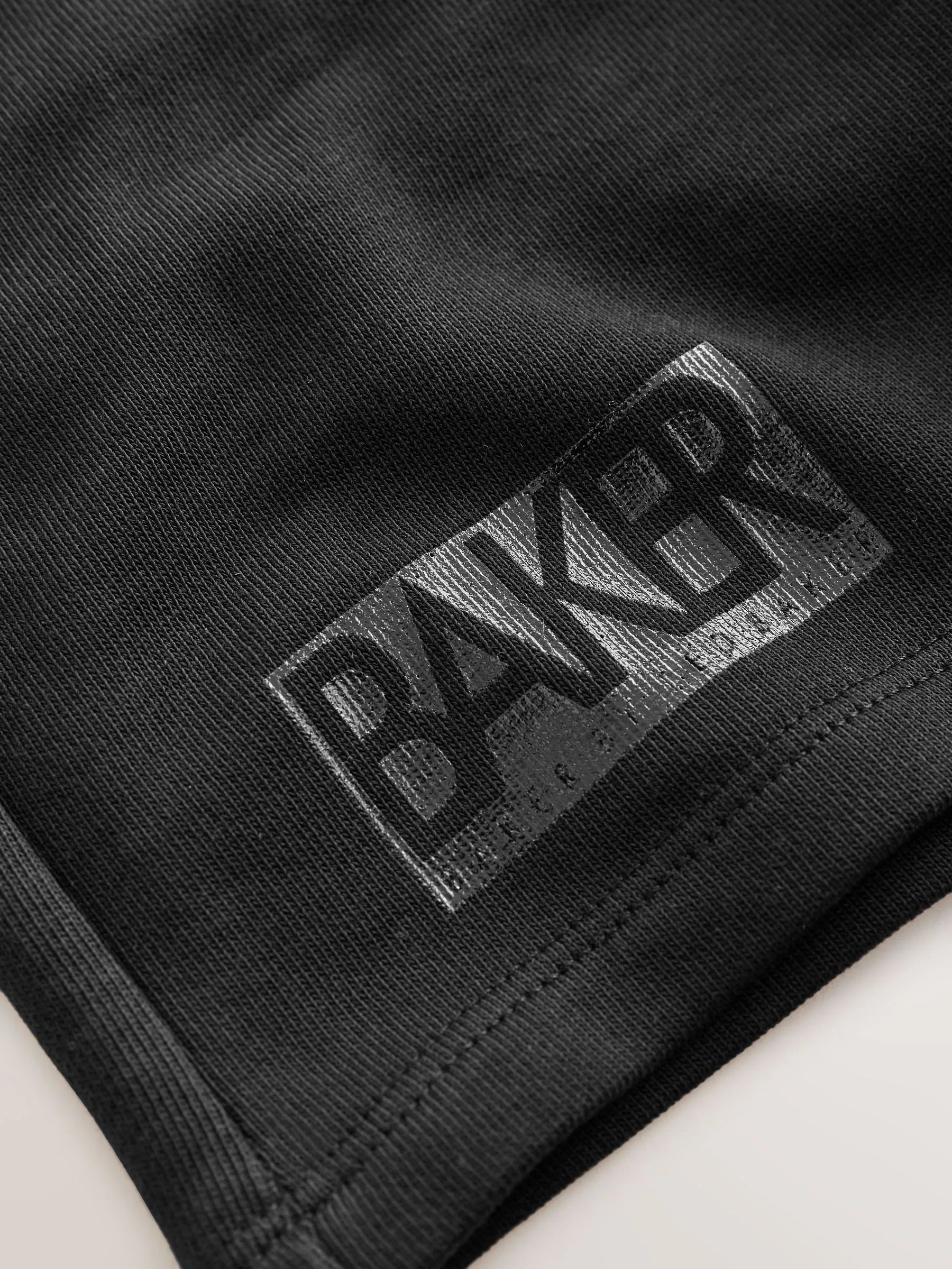 Baker by Ted Baker Oversized Black T-Shirt and Shorts Set