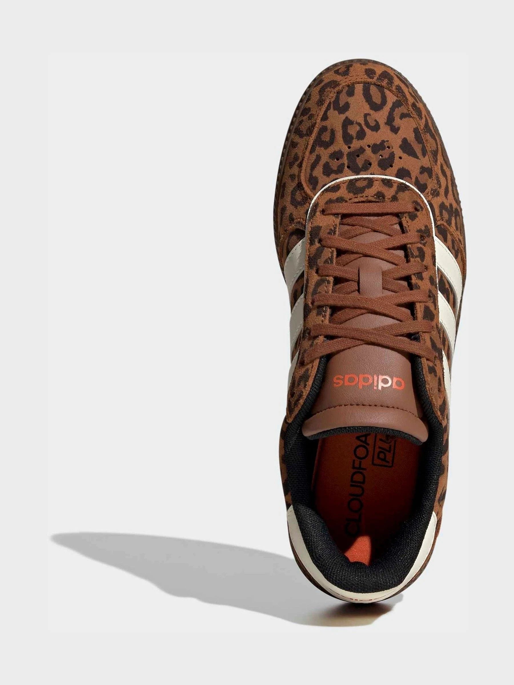 adidas Leopard Print/White Breaknet Sleek Trainers