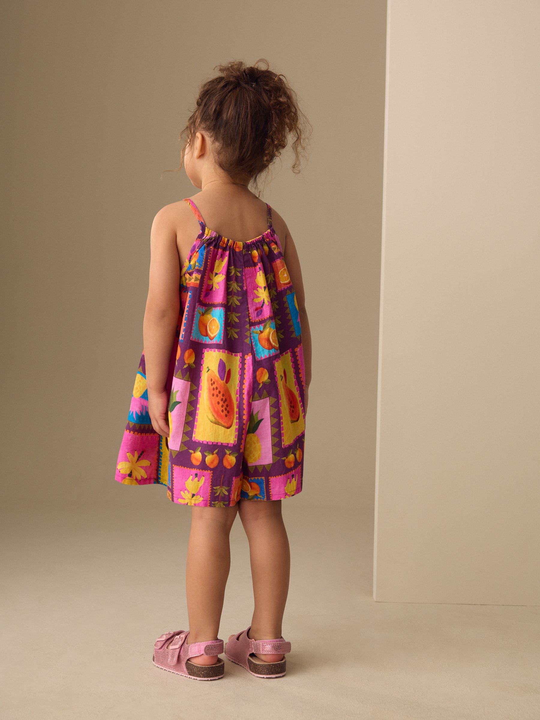 Multi Print Strappy Playsuit (3mths-10yrs)