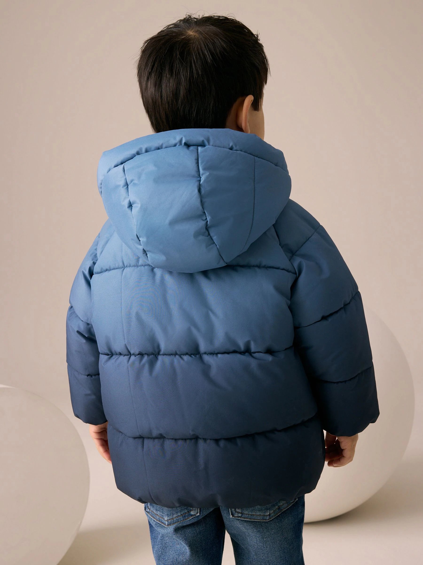 Blue Dip-Dye Padded Shower Resistant Coat (3mths-7yrs)