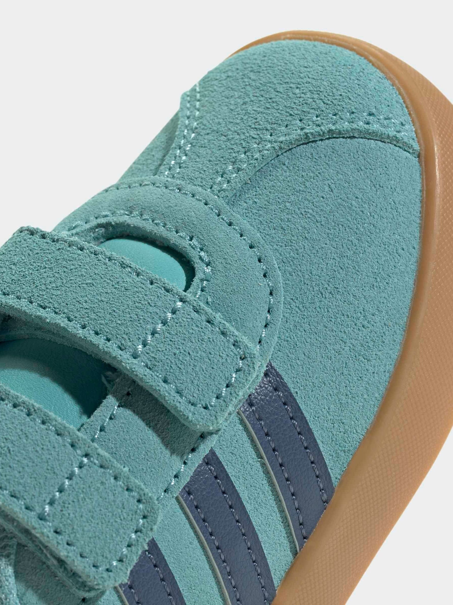 adidas Teal VL Court 3.0 Hook and Loop Infant Trainers
