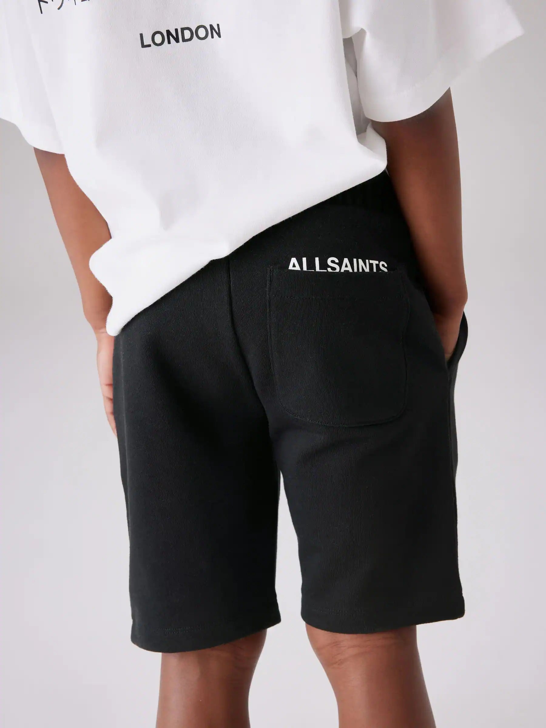 smALLSAINTS Black Underground Sweat Shorts