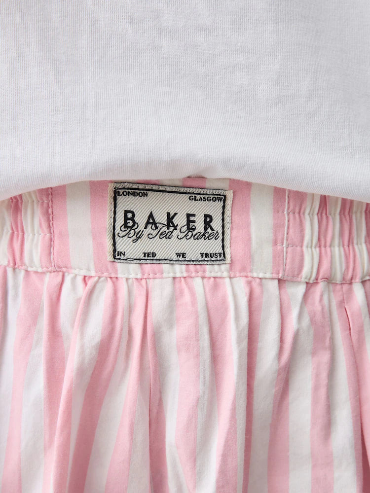 Baker by Ted Baker 2 Piece Oversized Lobster Graphic Tee & Stripe Short Set