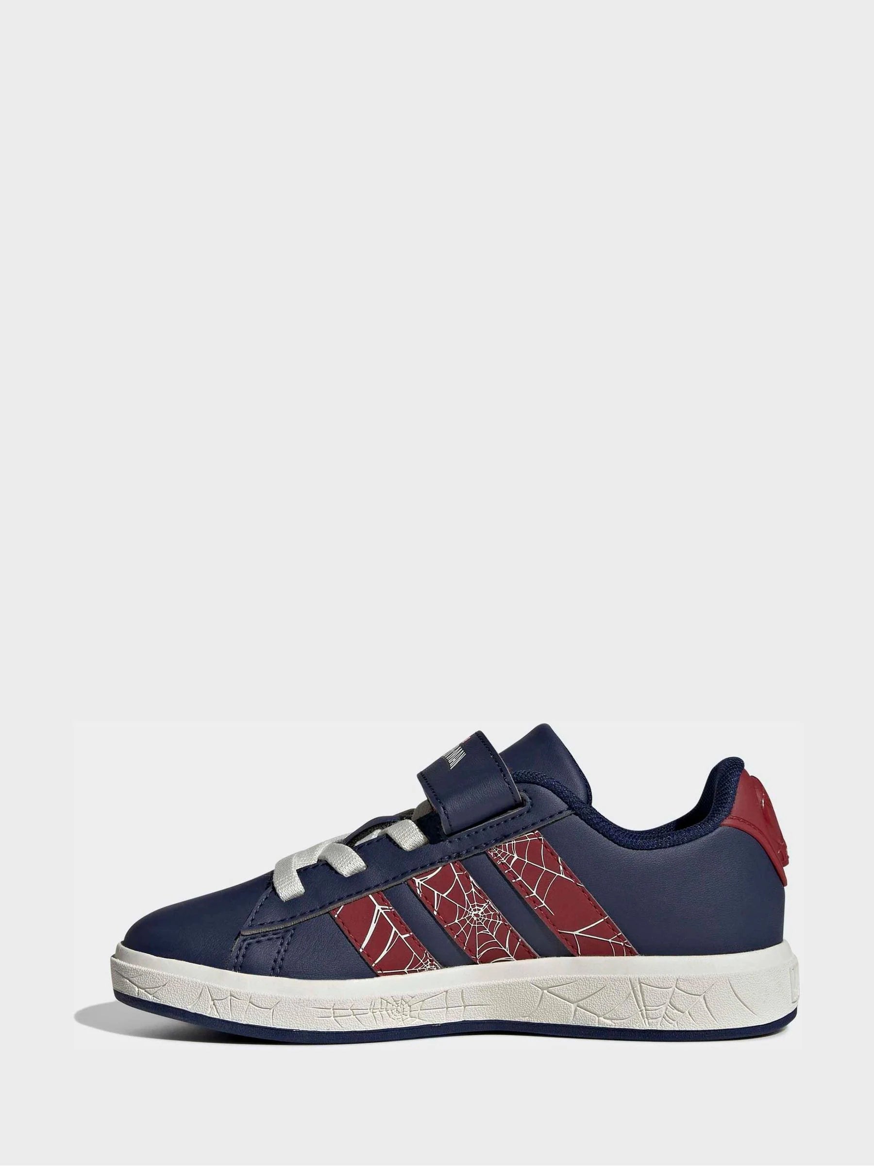 adidas Blue Marvel Spiderman Grand Court Kids Trainers