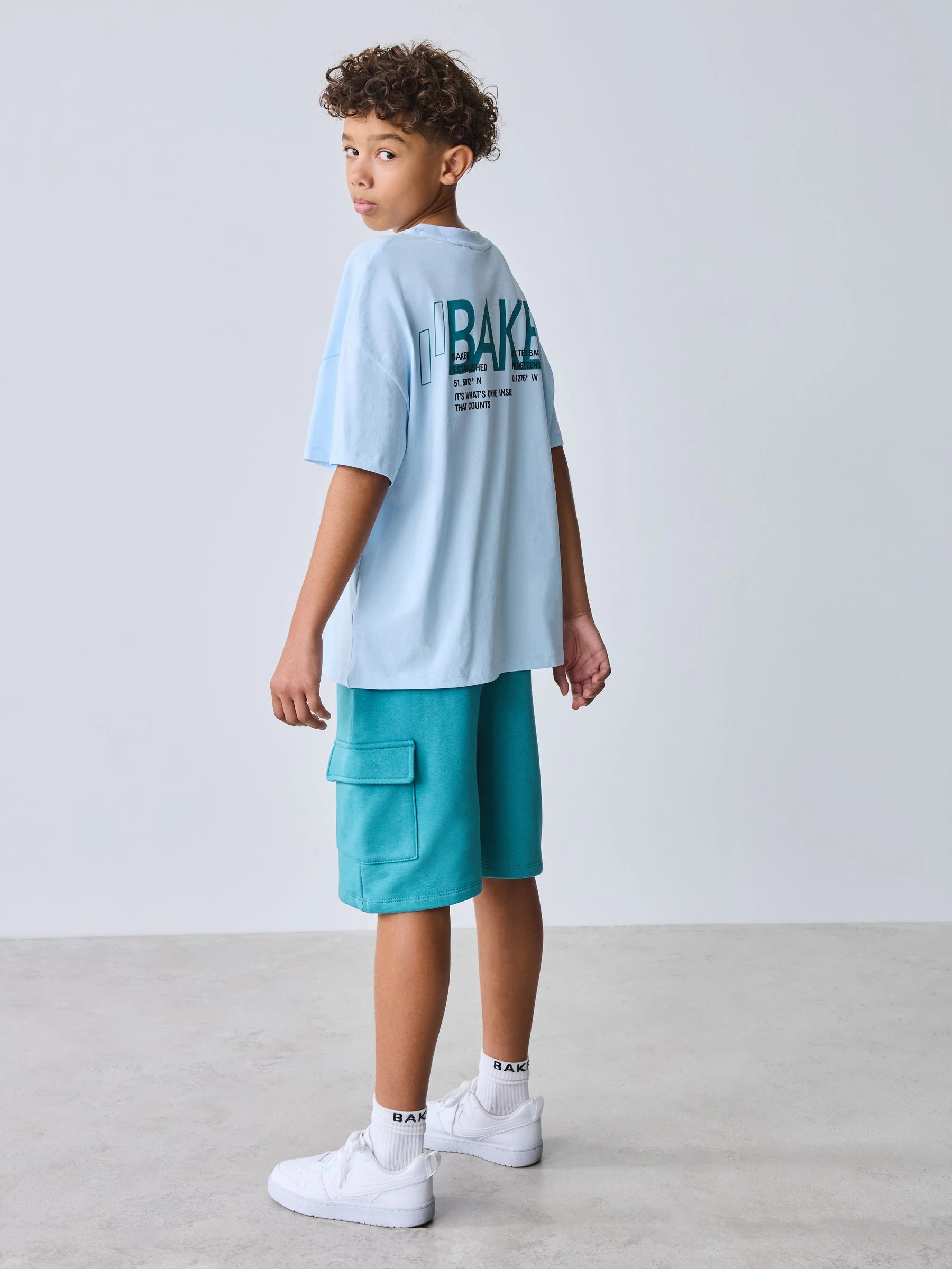 Baker by Ted Baker Oversized Graphic T-Shirt and Shorts Set