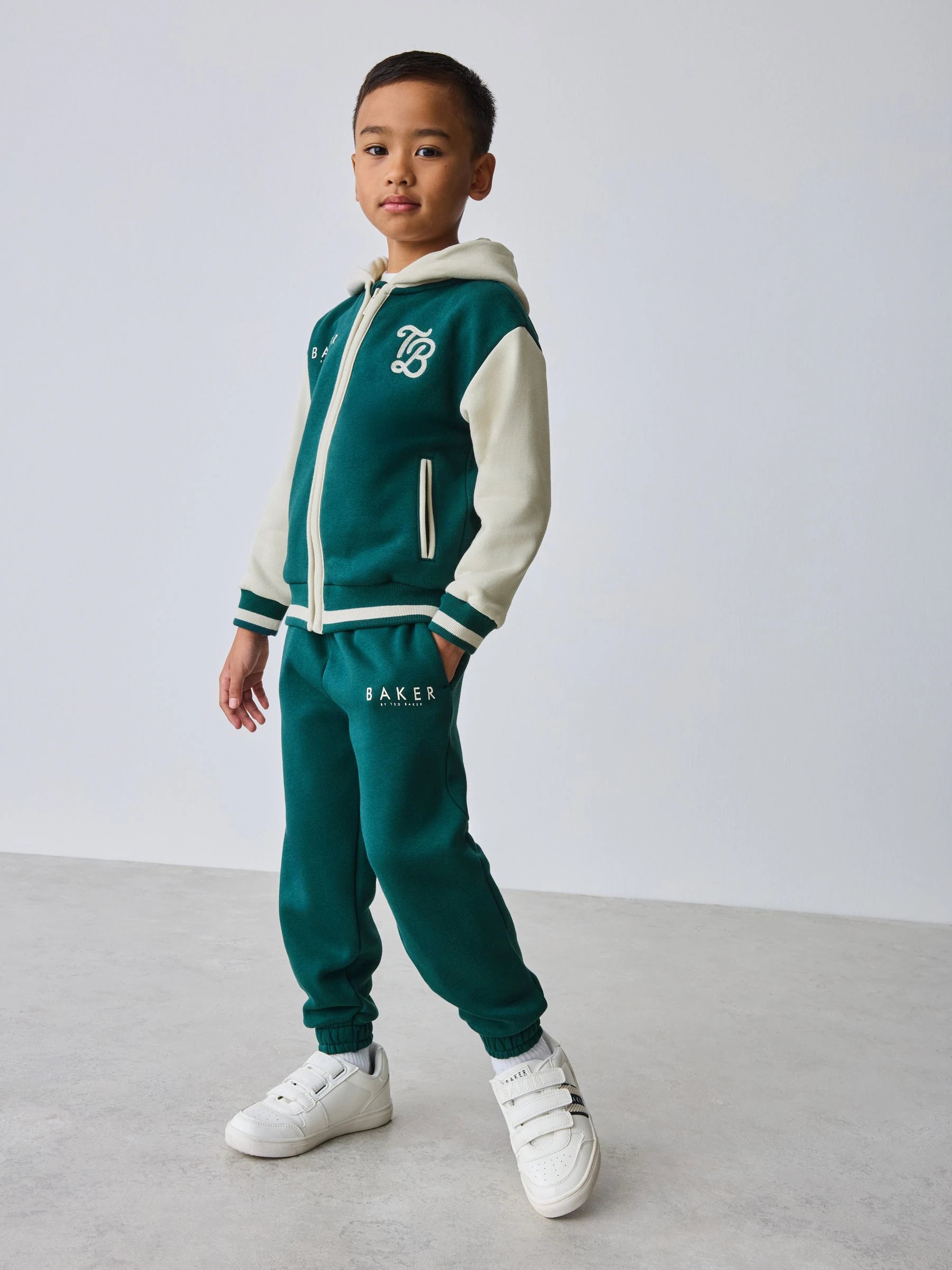 Baker by Ted Baker Varsity 3 Piece Hoodie T-Shirt and Joggers Set - 3-4 Yrs