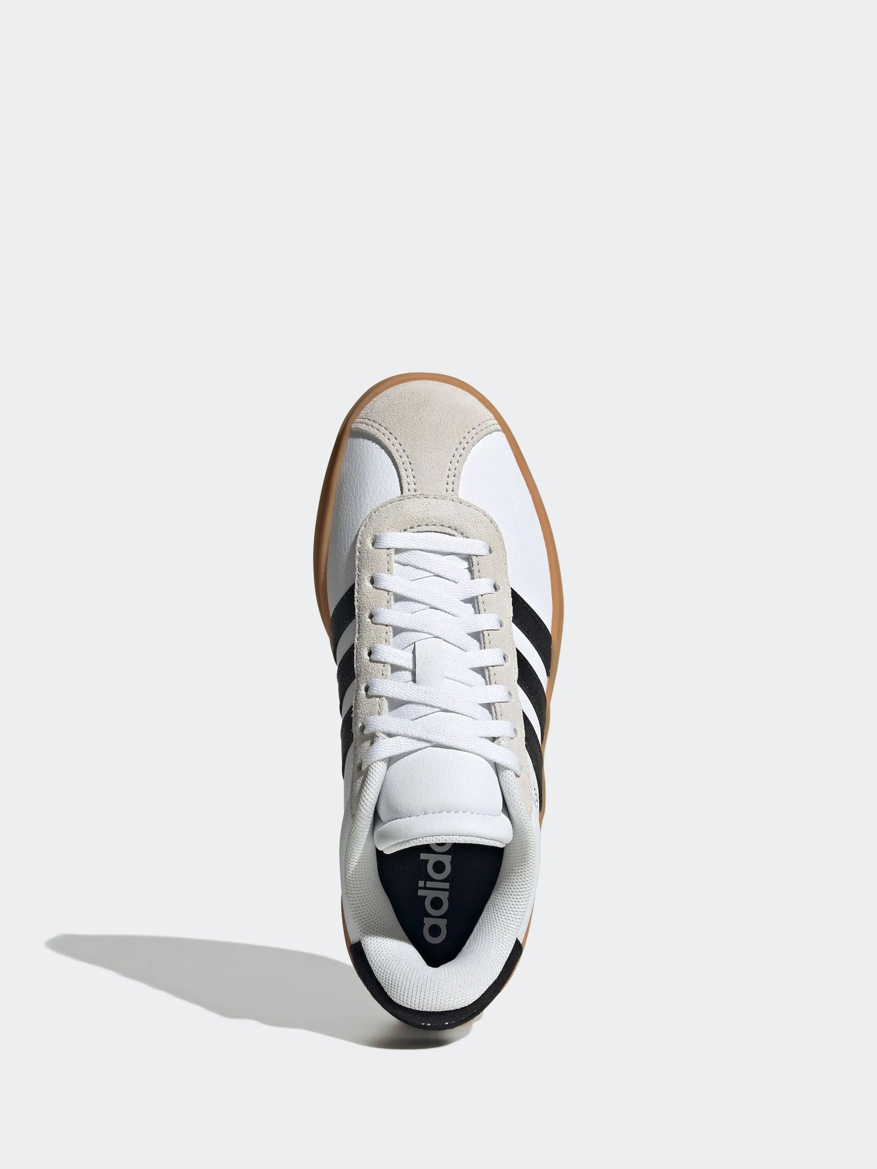 adidas White VL Court Bold Lace Junior Trainers