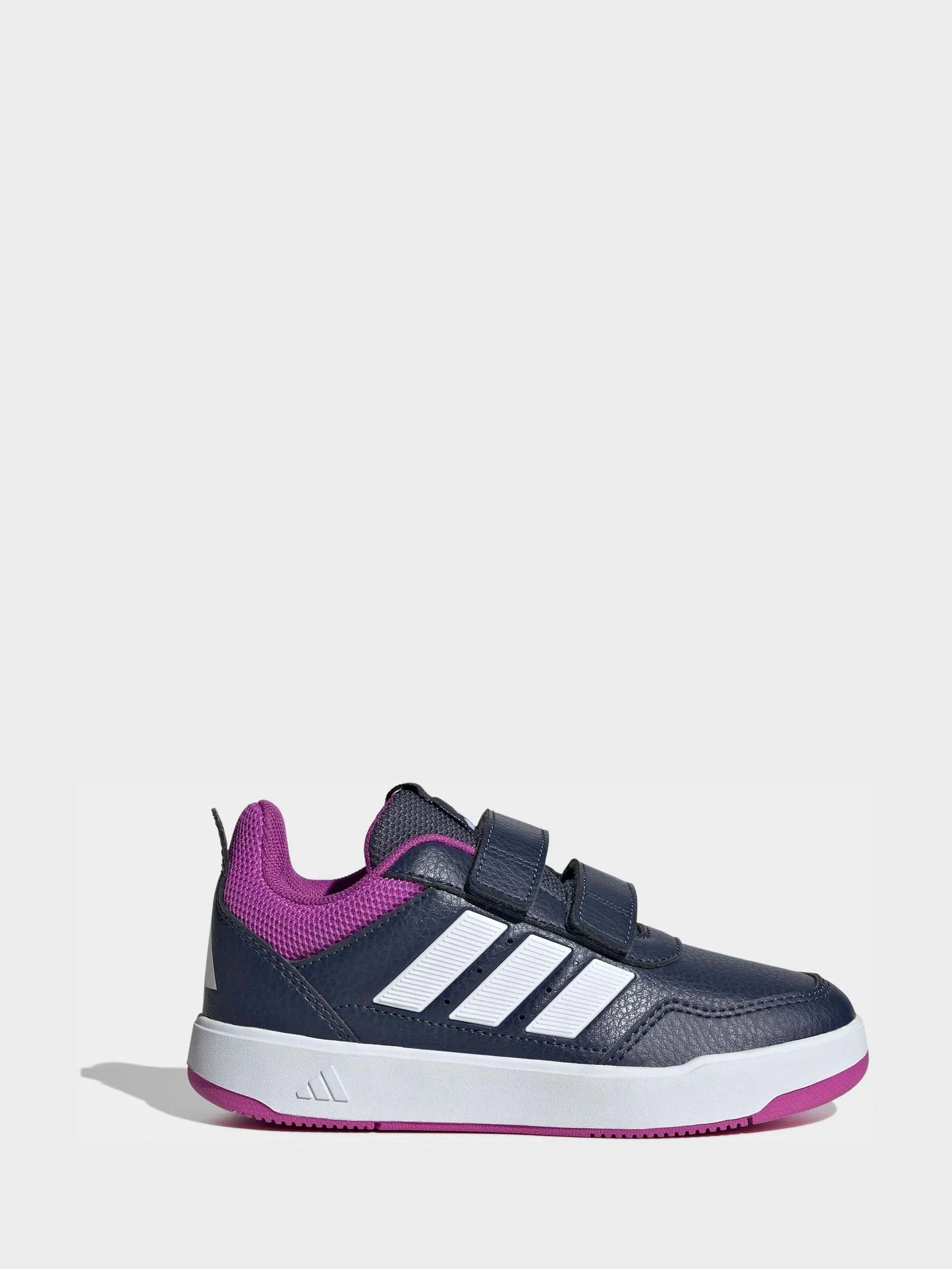 adidas Dark Blue/Purple Hook and Loop Tensaur Sport 3.0 Junior Trainers