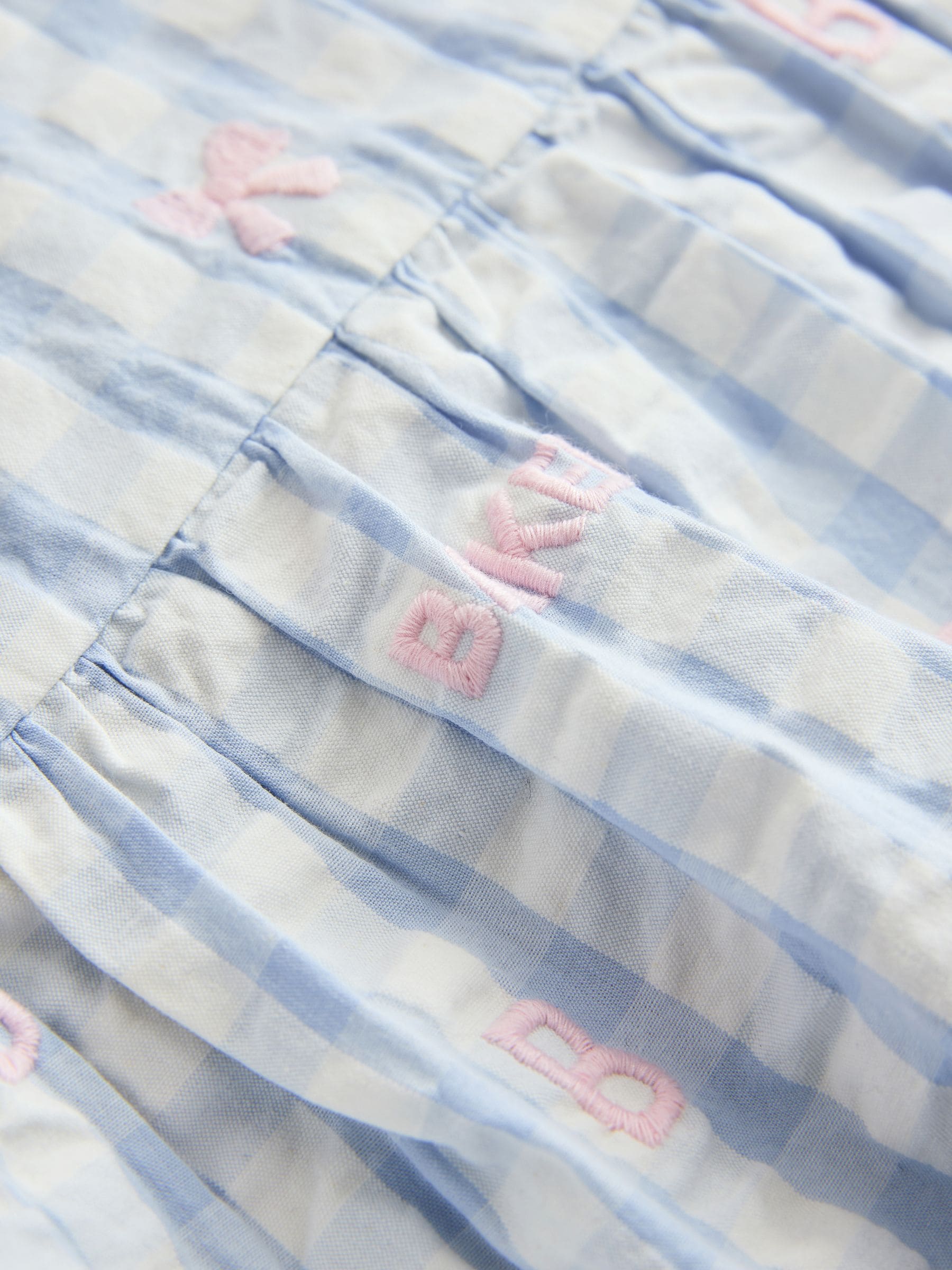 Baker by Ted Baker 2 Piece Peplum Gingham Top & Barrel Leg Trousers Set
