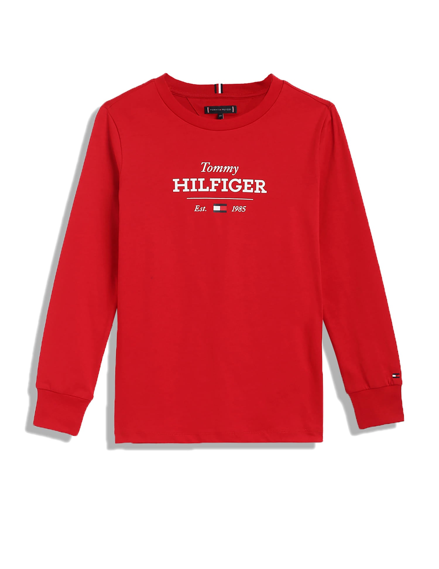Tommy Hilfiger Boys Monotype 1985 Regular Long Sleeves T-Shirt