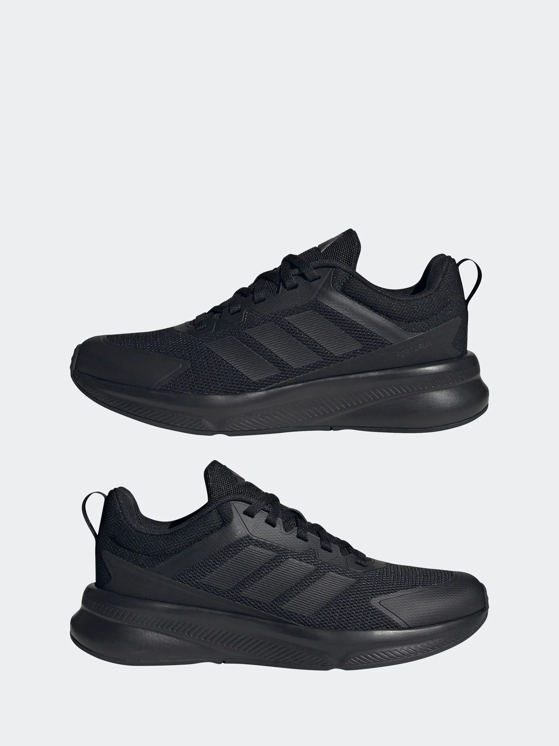 adidas Black Fortarun 4.0 Lace Junior Trainers