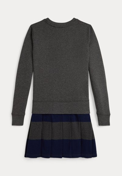BIG PONY FLEECE SWEATSHIRT DRESS - Day dress - windsor heather