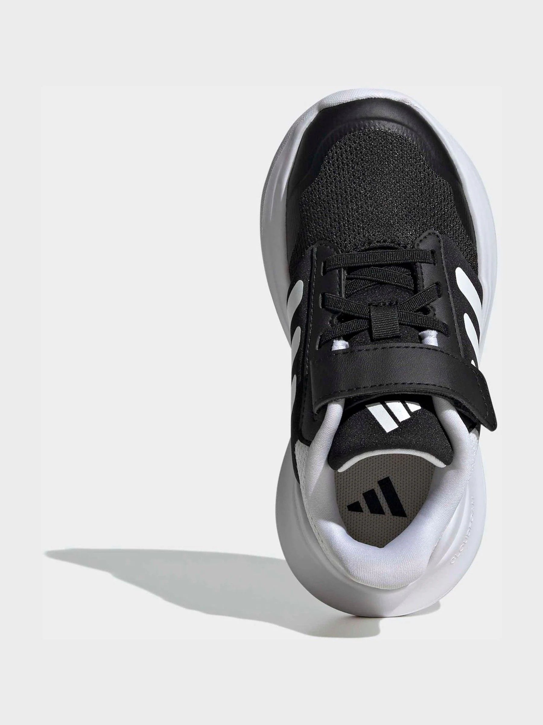adidas Black/White Tensaur Run 2.0 Hook and Loop Kids Trainers