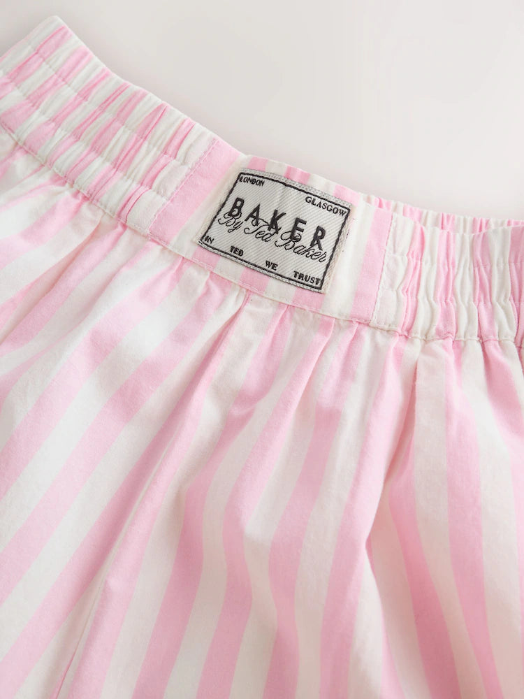Baker by Ted Baker 2 Piece Oversized Lobster Graphic Tee & Stripe Short Set