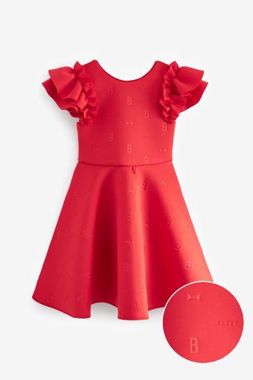 Baker by Ted Baker Frilled Embossed Scuba Dress