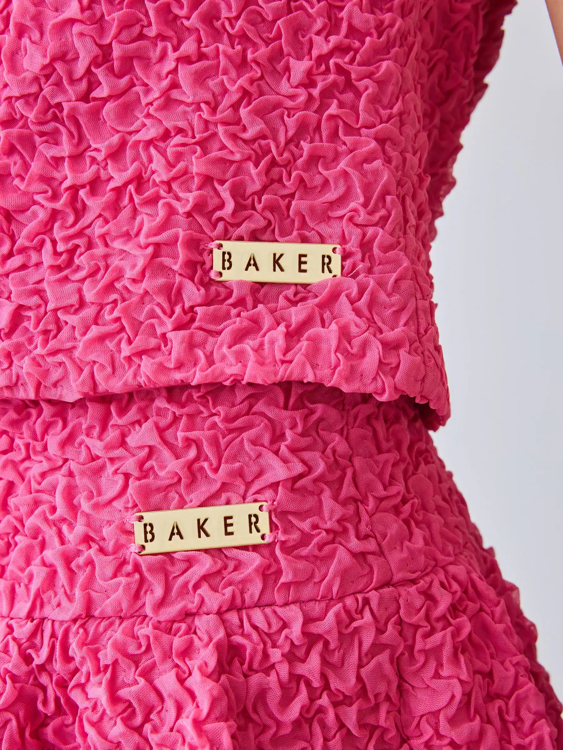 Baker by Ted Baker 2 Piece Textured Bardot Top & Skirt Set