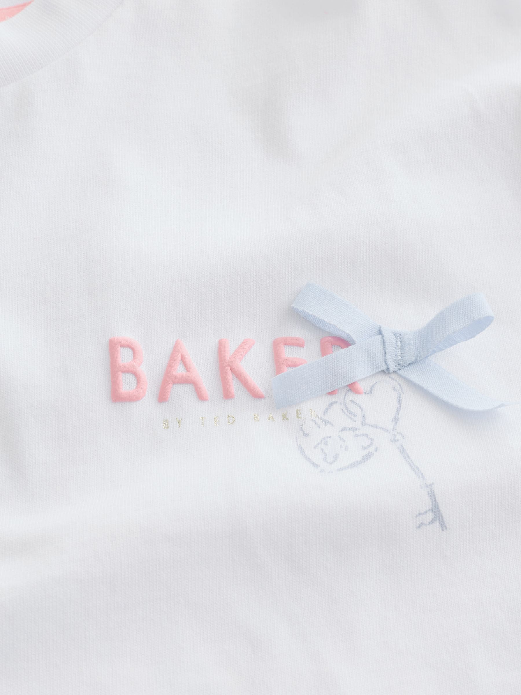 Baker by Ted Baker 2 Piece Oversized Back Graphic T-Shirt & Frill Short Set